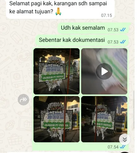 Pengiriman Papan Bunga Selamat Sunter Agung