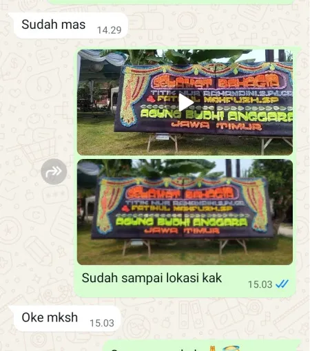 Pengiriman Papan Bunga Sunter Agung